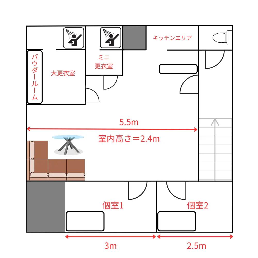 カリマZA 2Fの間取り図